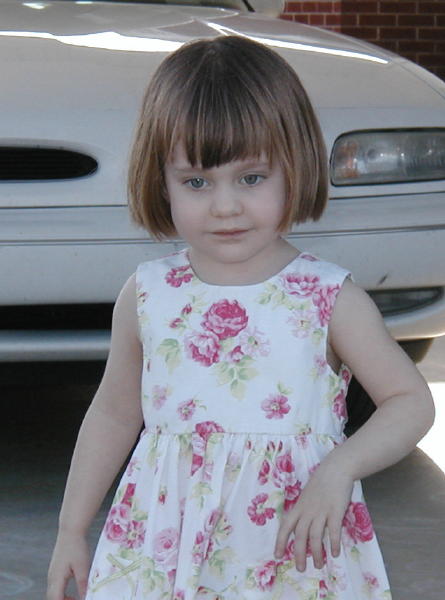 Wearing a pretty spring dress outside